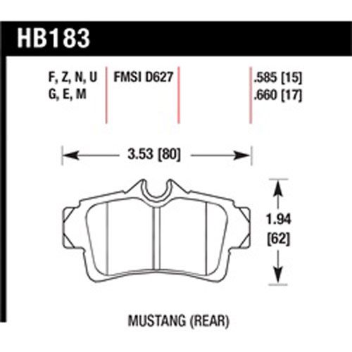 Hawk HB183R.585 Brake Pad 